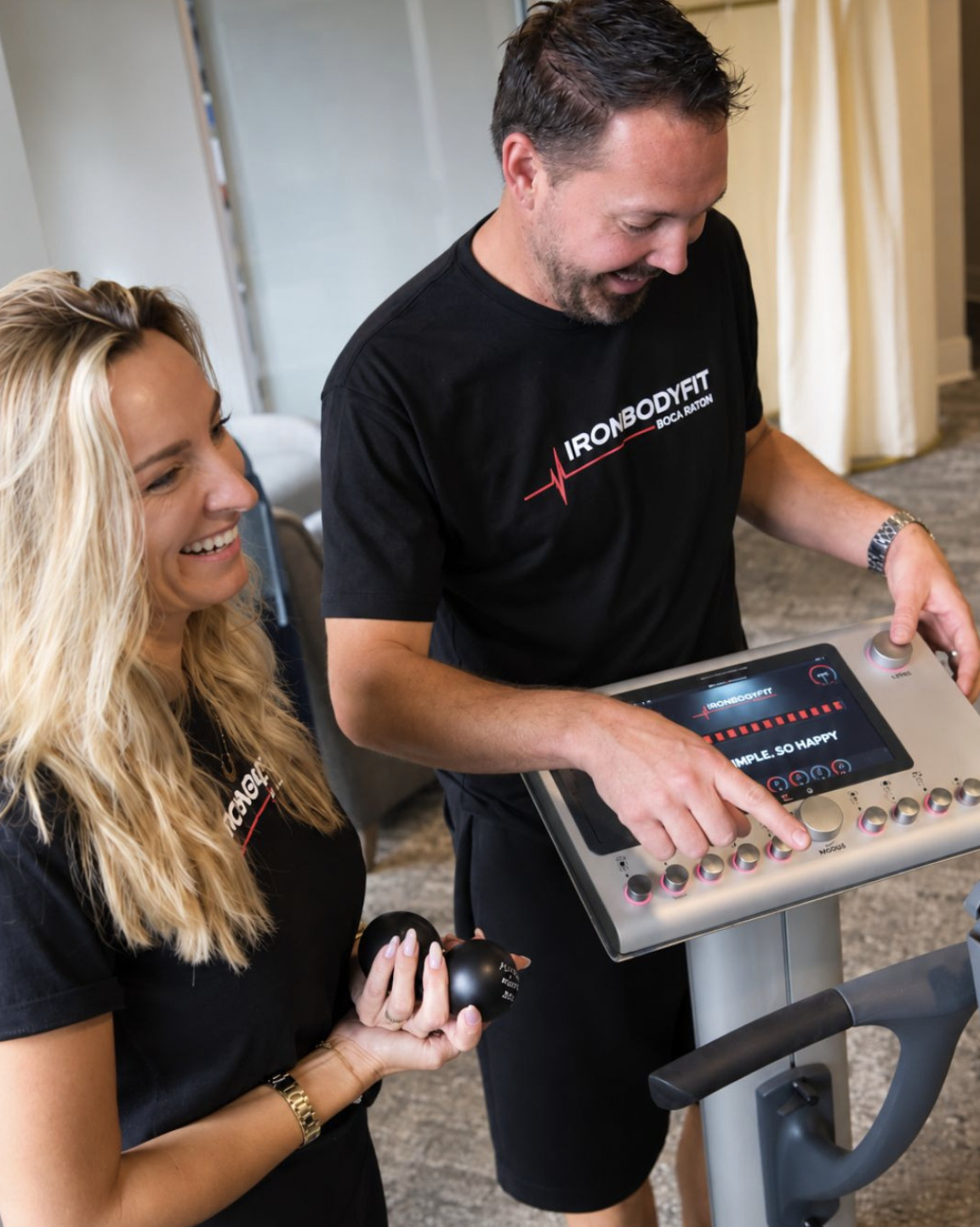 Trainers at the EMS control panel