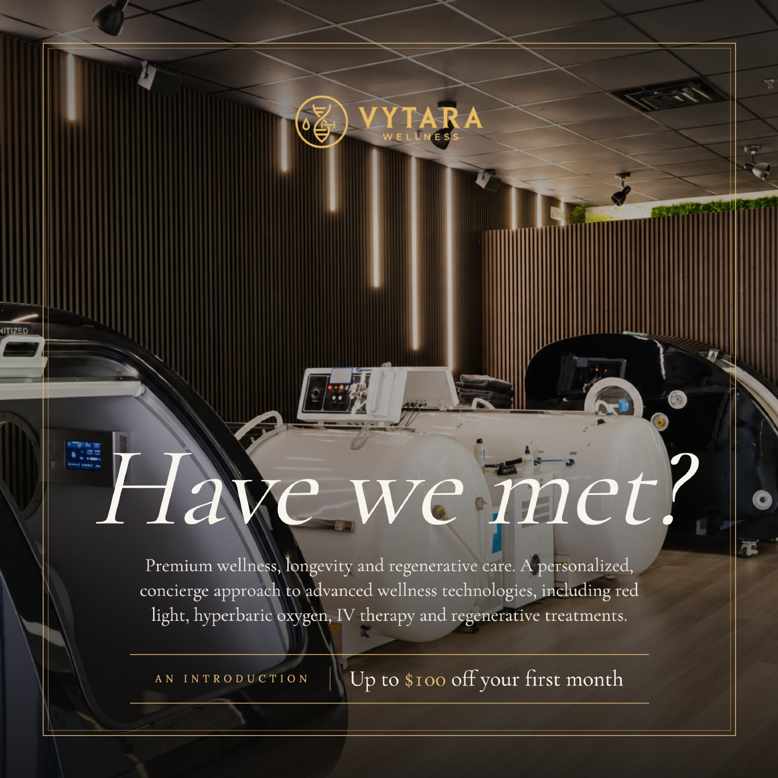 Vytara direct mailer, front: Have we met?